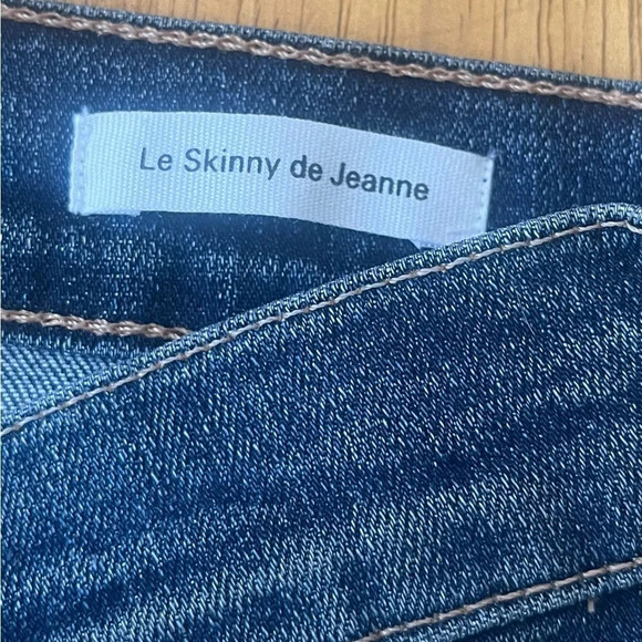 Frame Denim Le Skinny de Jeanne 5 pocket distressed jeans in Jewel, size 27 - Picture 6 of 8